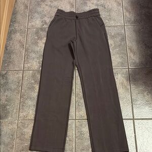 Brown Softstreme Straight-Leg Pants lululemon size 2